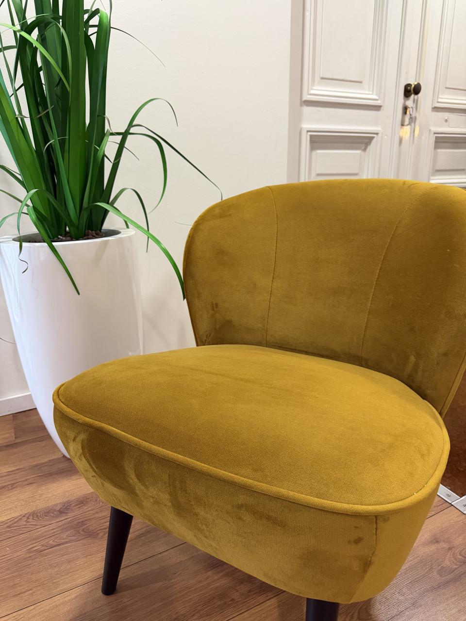 Velvet fauteuil okergeel/mosterdgeel – design – ZGAN