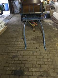 Kleine paardenwagen/aanhanger met bok