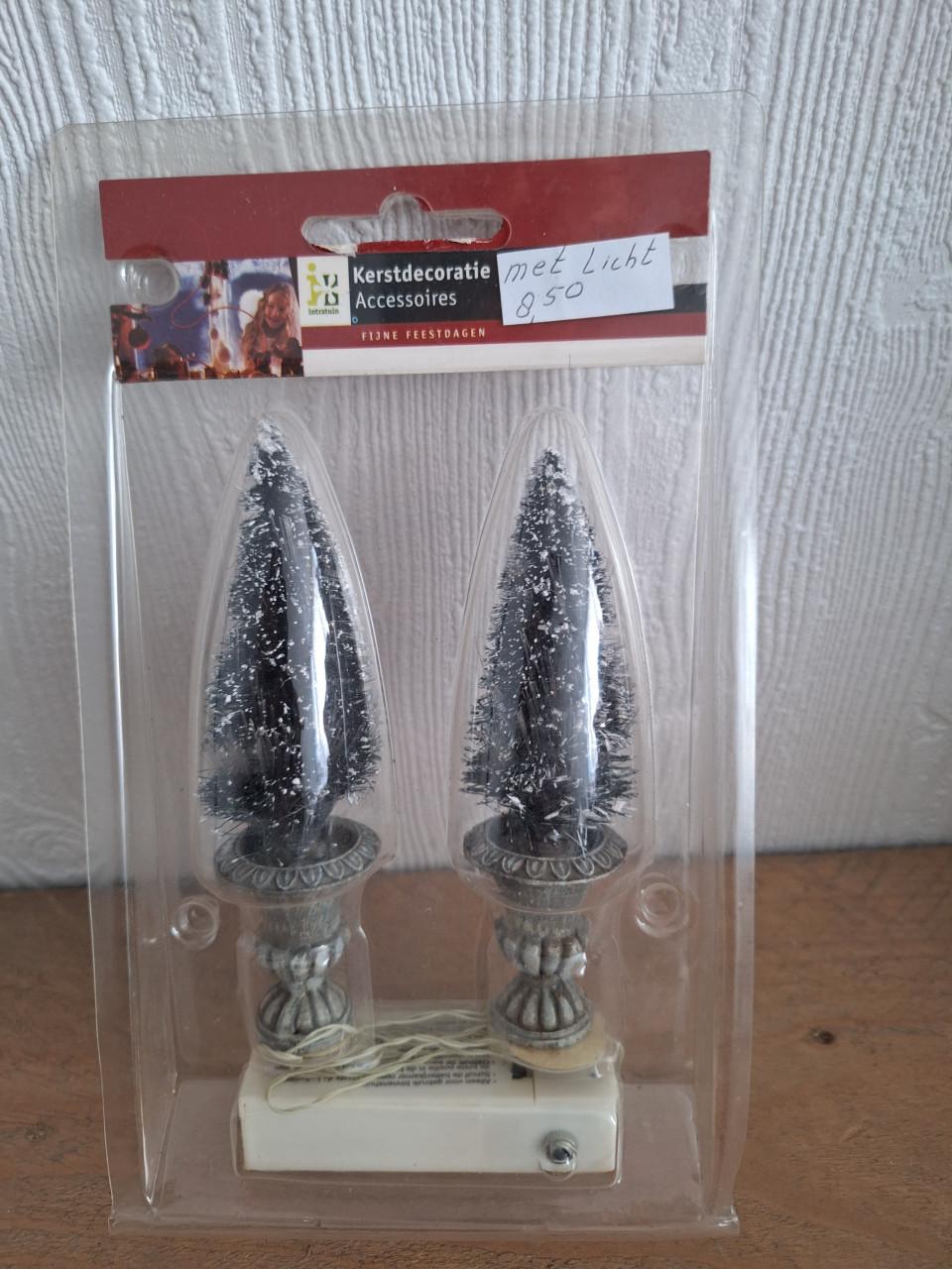 Kerstdorp verzamel items.