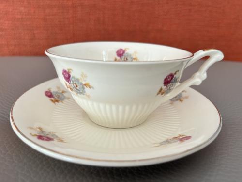 Vintage theekopjes met schotels merk Moza