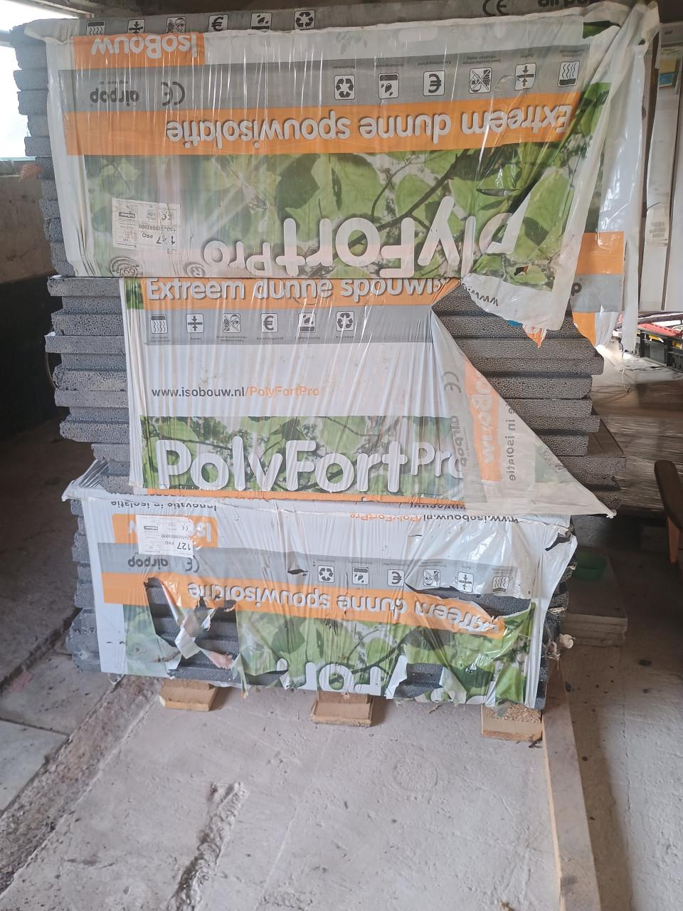 Spouwmuurisolatie ongeveer 16 m2 poly fort pro