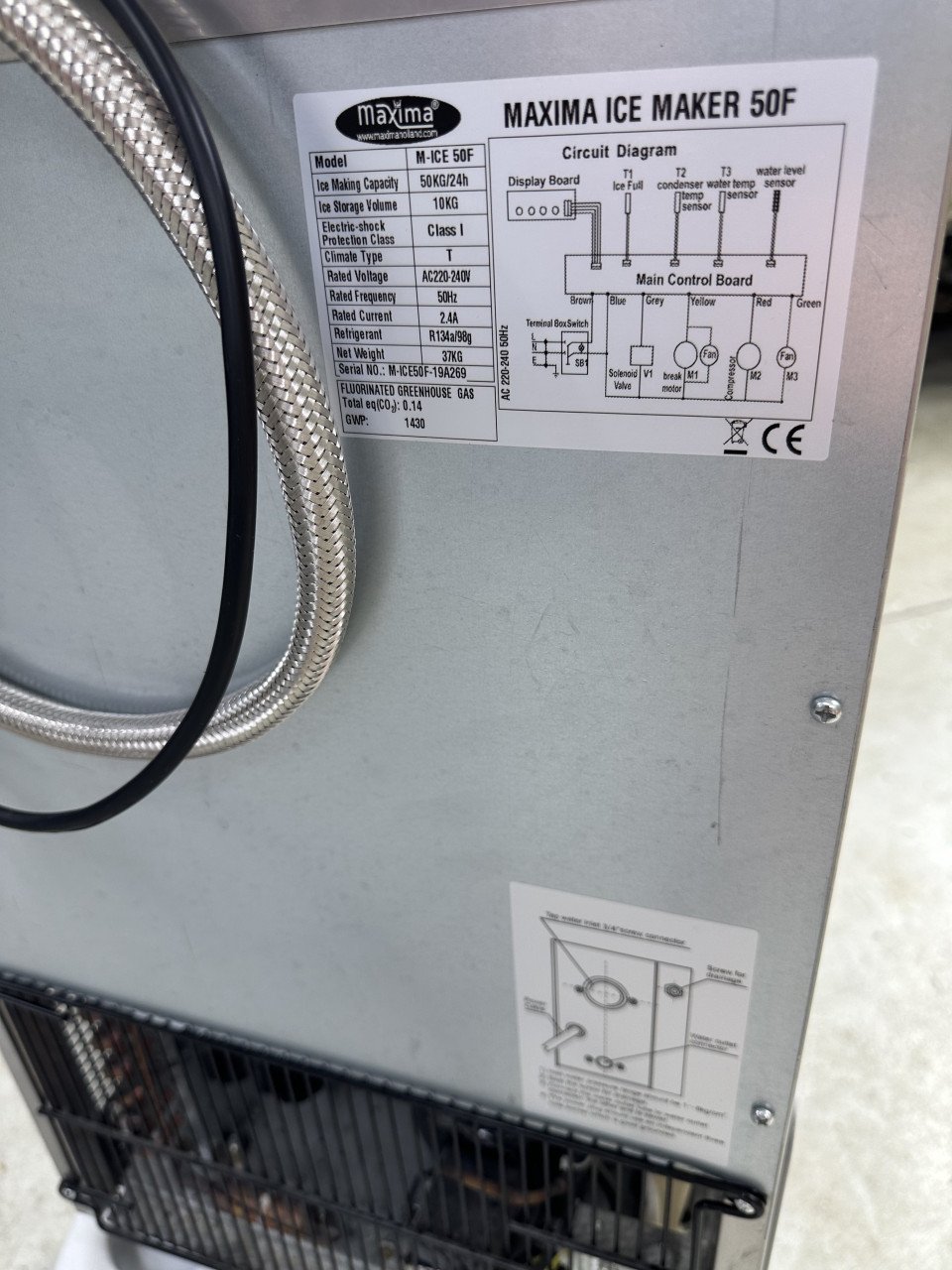 Schilferijsmachine ijsmachine ijsblokjesmachine