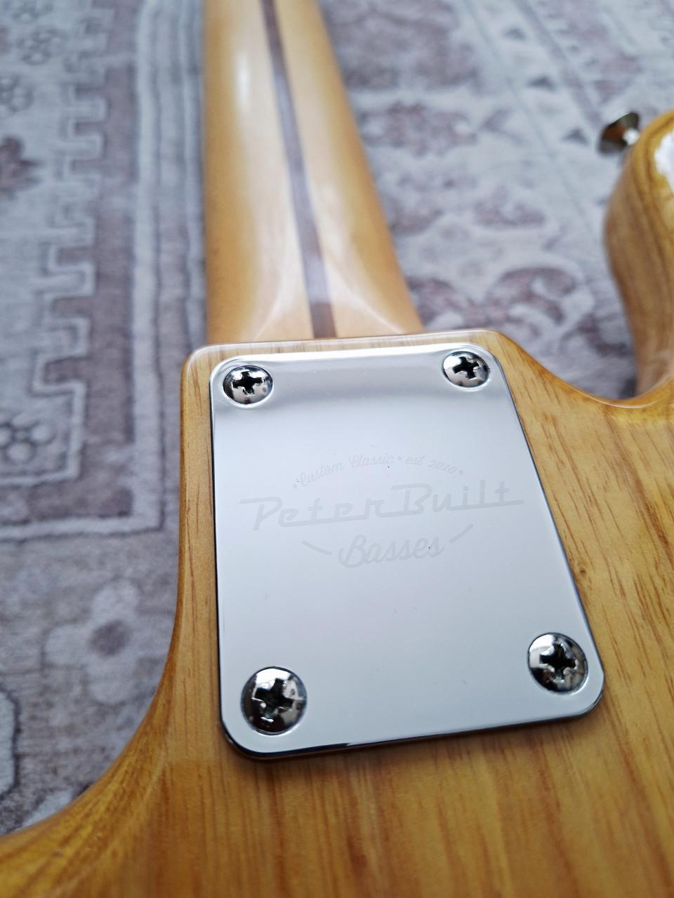 Fender Peterbuilt Jazz basgitaar naturel z.g.a.n.