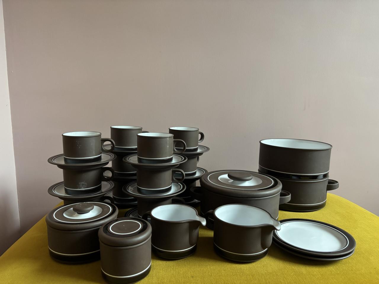 Vintage Hornsea Contrast Servies 35 delig