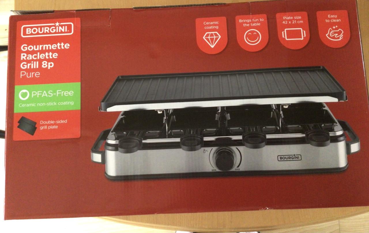 Bourgini Gourmette Raclette Grill Pure