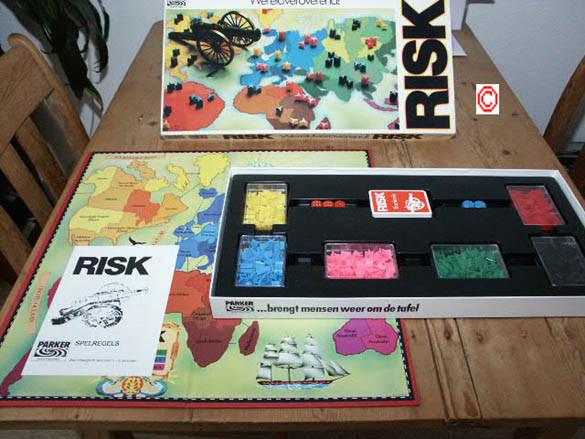 Risk spel in de witte doos
