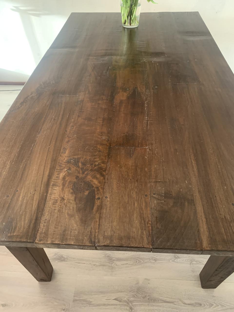 Eettafel 1,90 lang 1,00breed