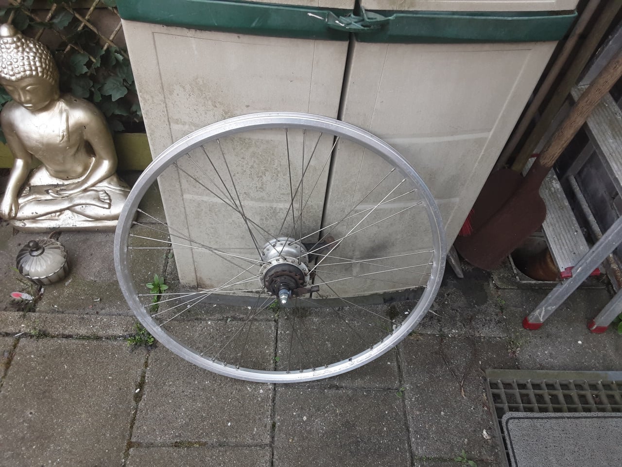 Batavus 28 inch shimano nexus achterwiel, 7 speed,rollerbrake rem