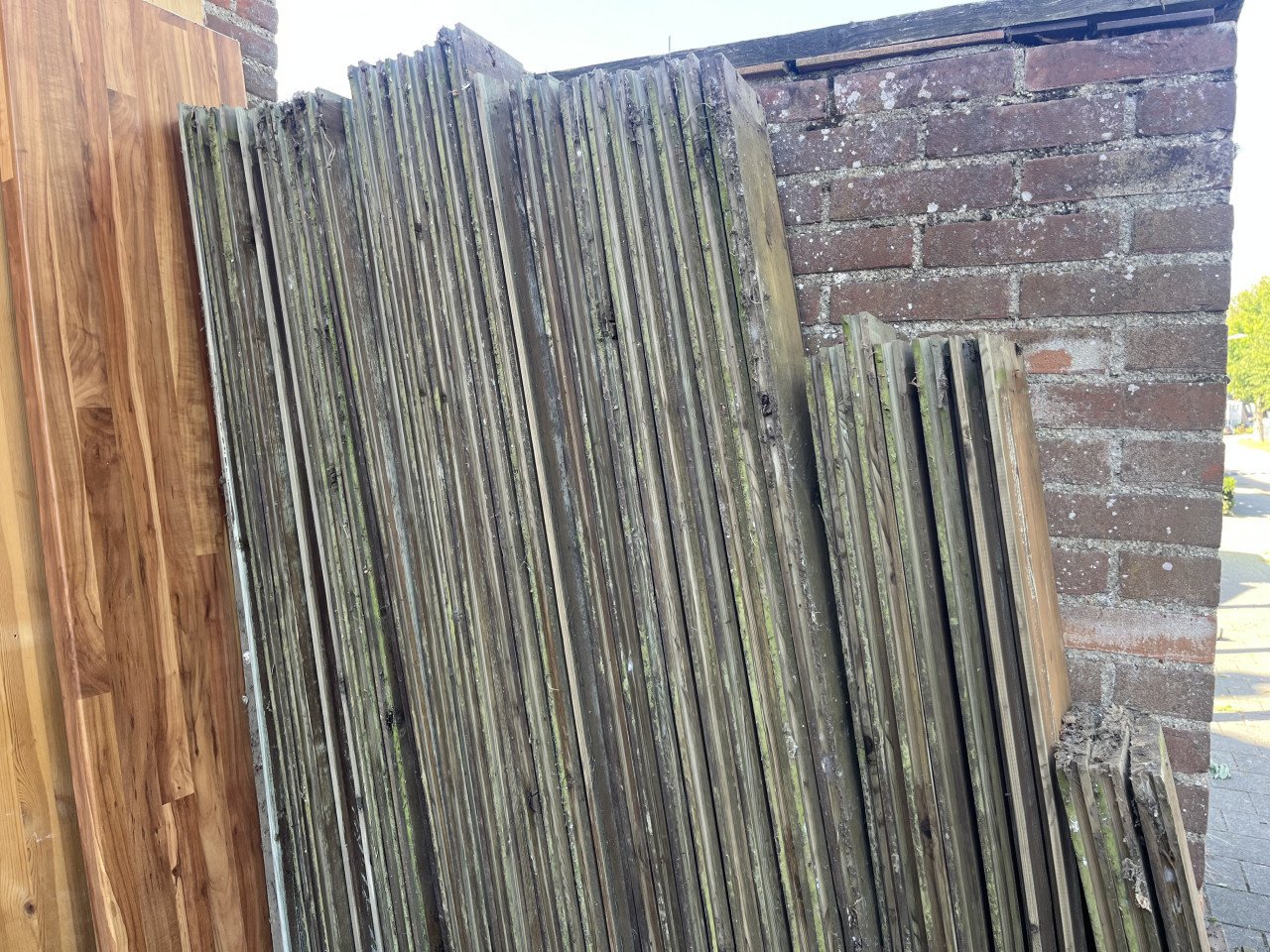 TEAB houten planken mes en groef