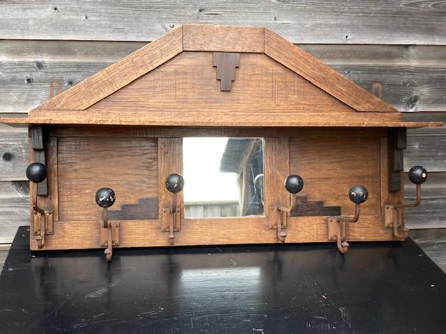 Vintage spiegel(s) en kapstok