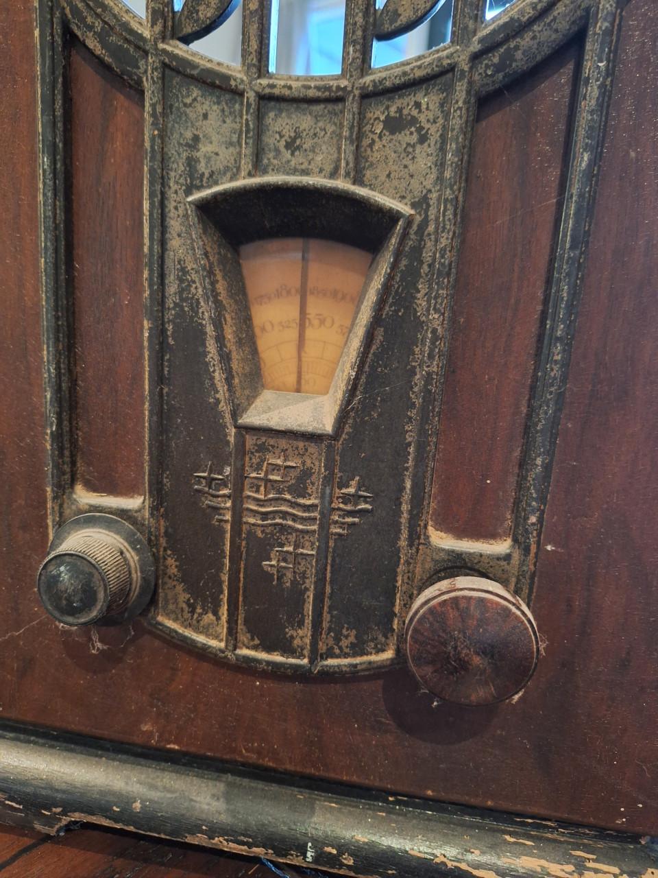 Antieke Philips radio