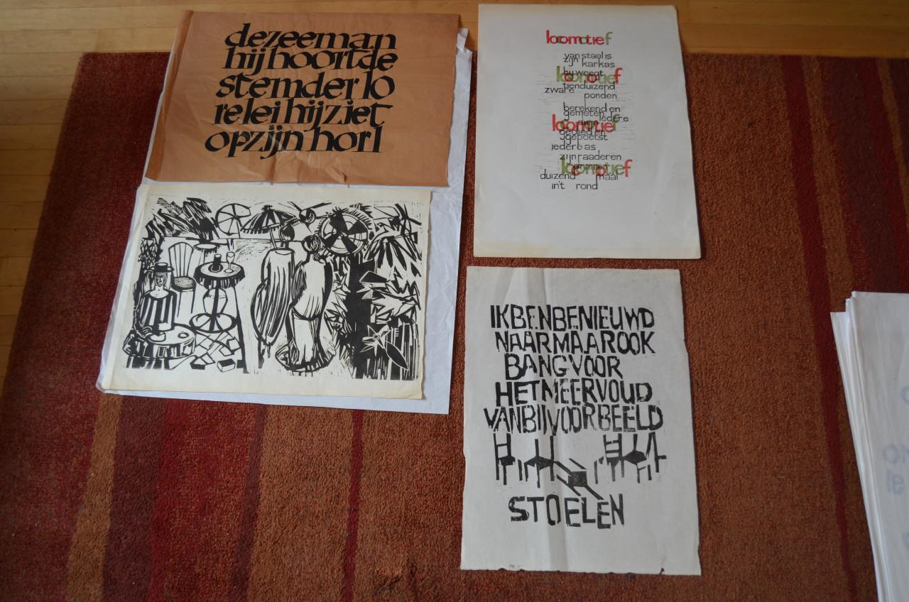 Grafisch werk Gerrit Rietveld Academie jaren '60/'70