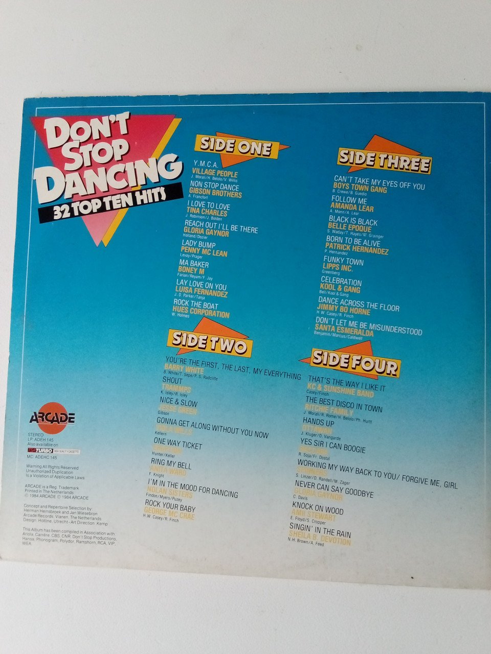 4x lp's o.a. Abba en Dance Classics