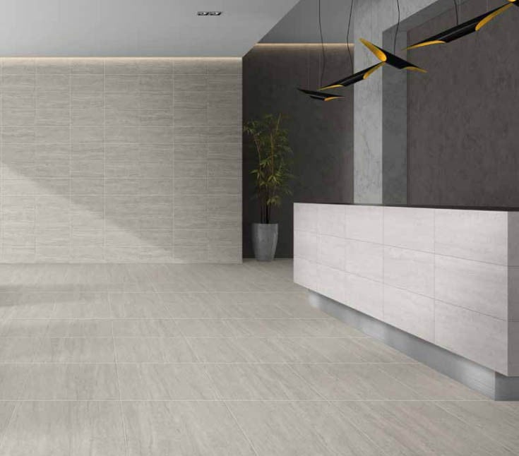 3030-306 Natuursteenlook tegels, 60x60cm, grijs/wit, van €68,90 per m² voor