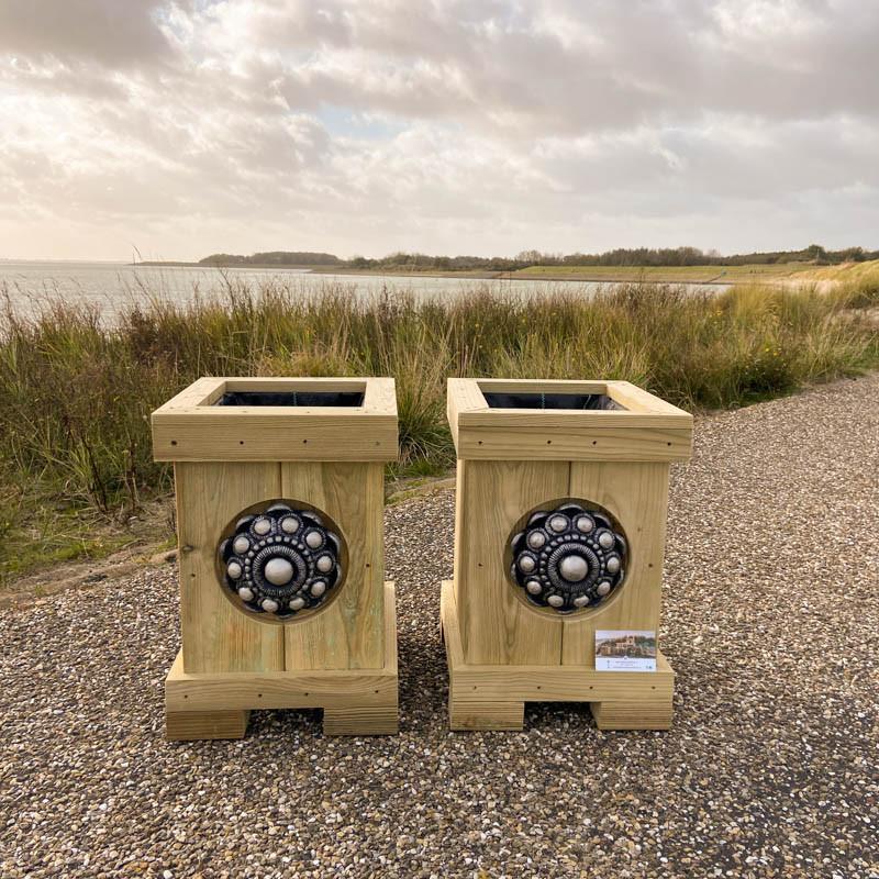 Zeeuwse knop bloembak L32 x B35 x H45 10jr. Jubileumactie