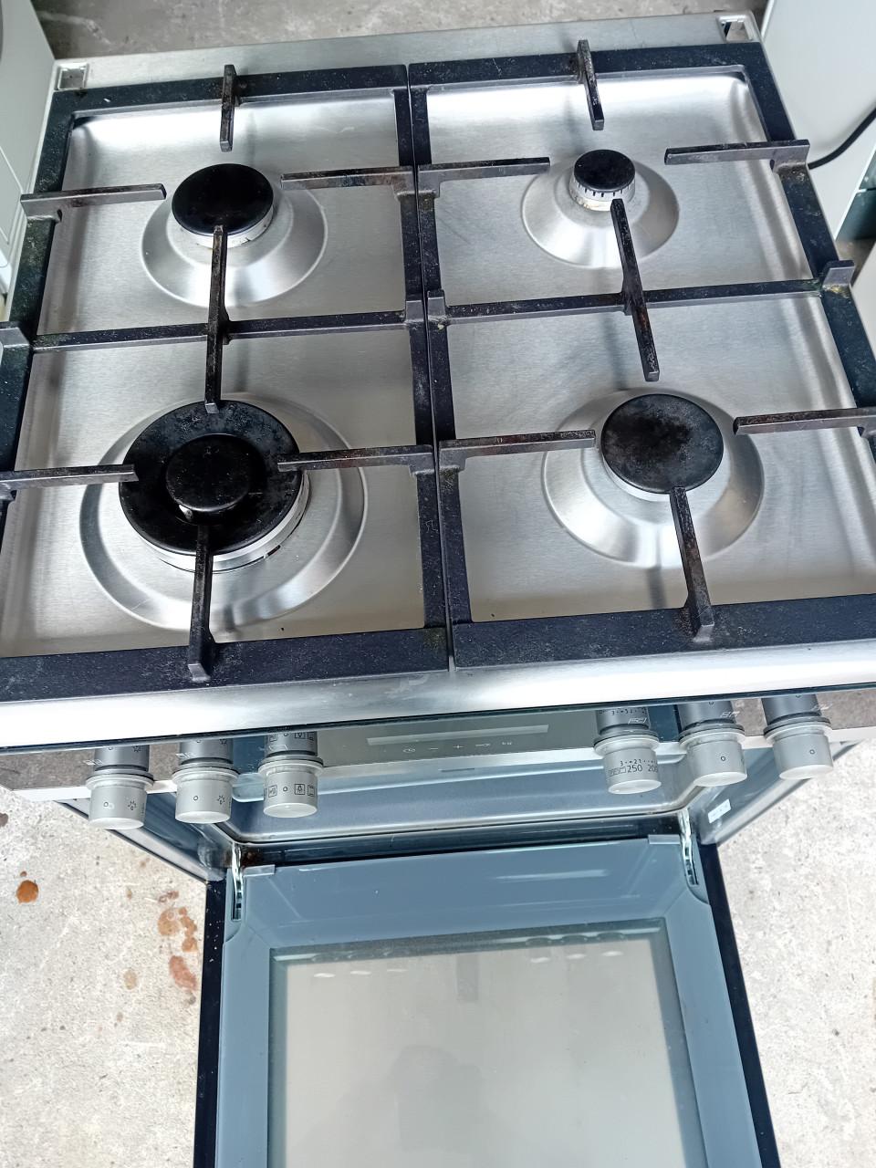 Gasfornuis met elektrische oven