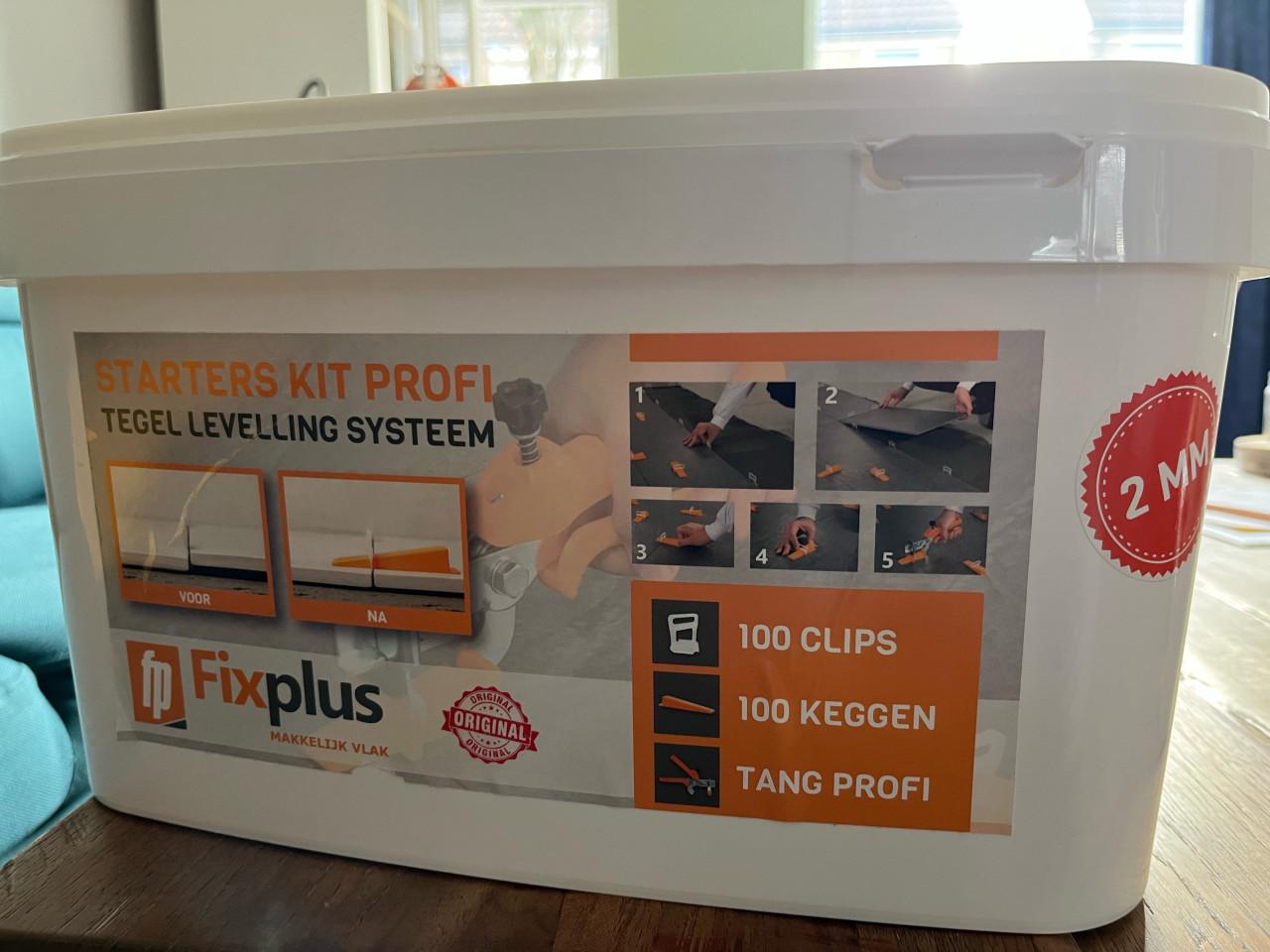 Starters kit tegel leveling systeem 2 mm