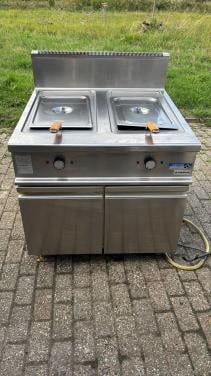 Alpeninox dubbele friteuse op gas met defect