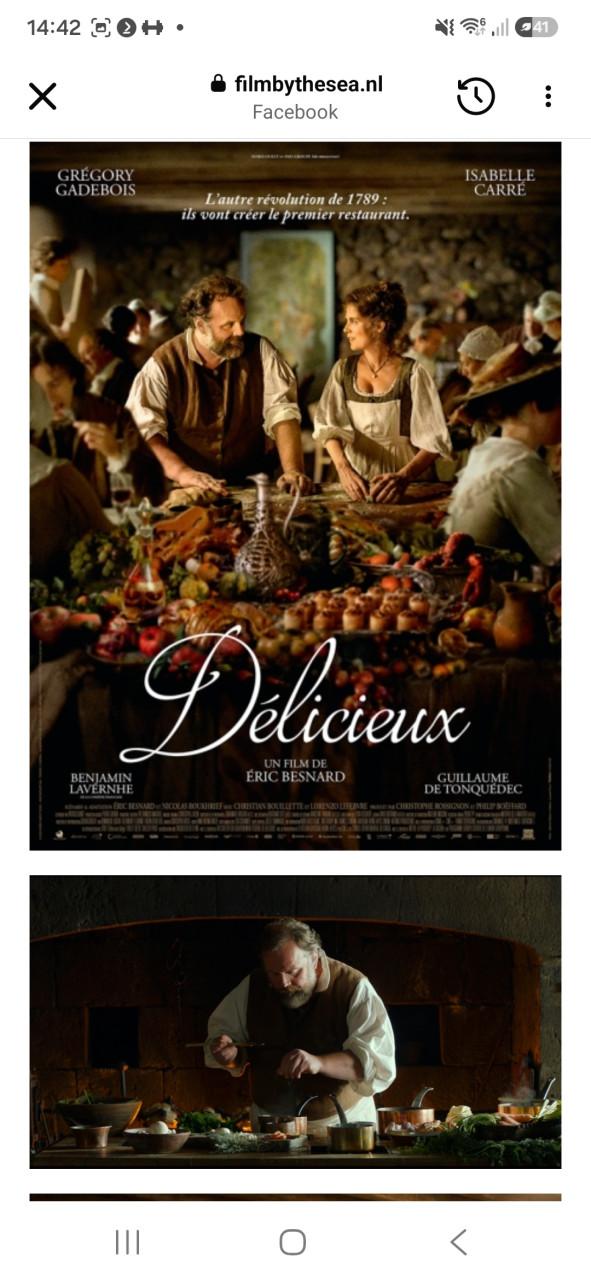 Gezocht 2 kaartjes filmdiner Delicieux