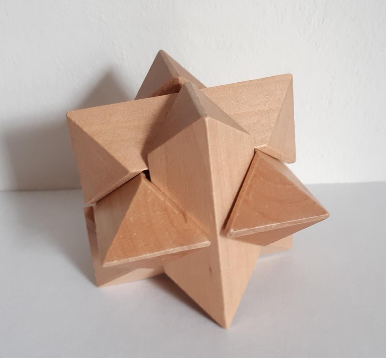 Houten legpuzzels- hersenkraker + wereldbol en achthoekige bal