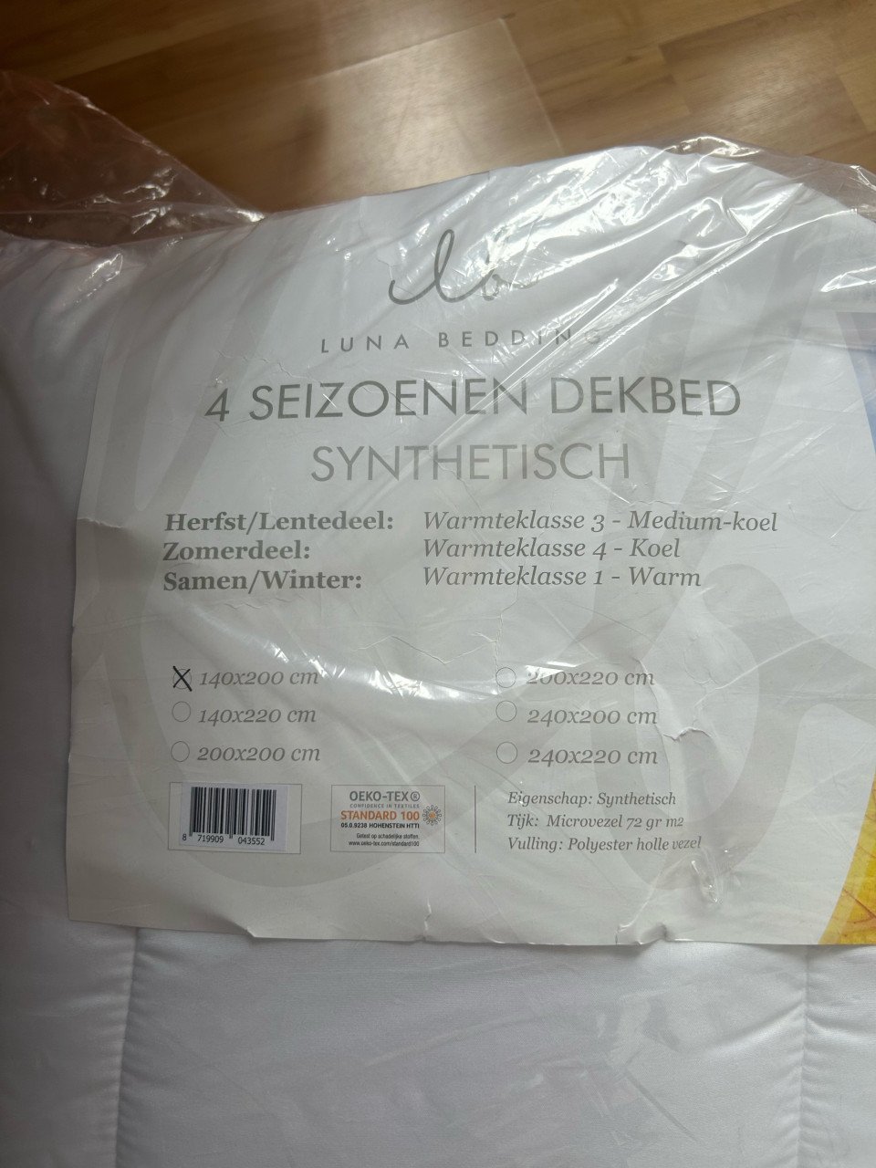 4 seizoenen dekbed nieuw