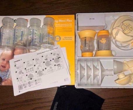 Medela Swing Maxi Flex Dubbele Borstkolf + Flesjes