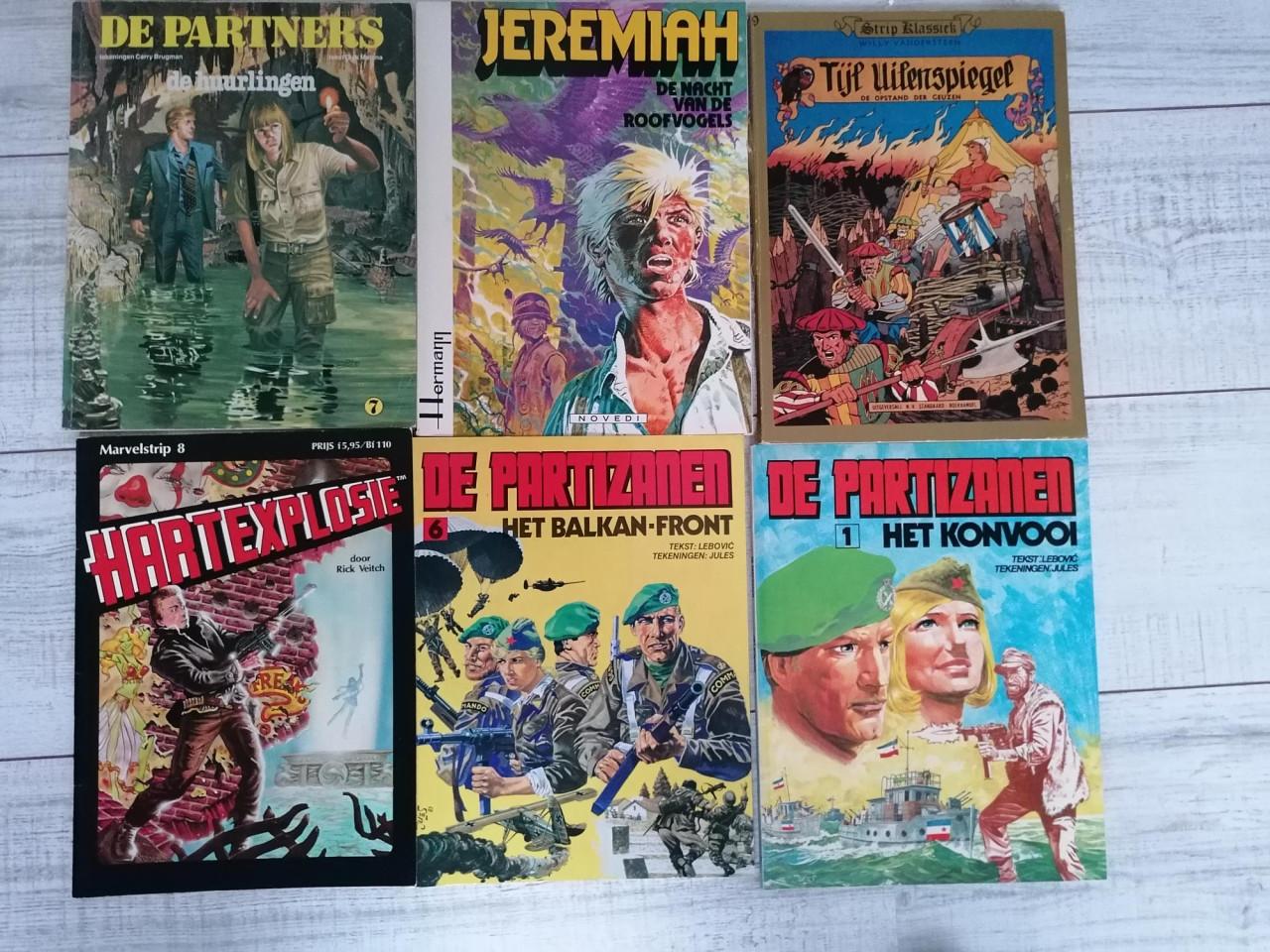 6 stripboeken Waarvan 1 zonder achterkaft