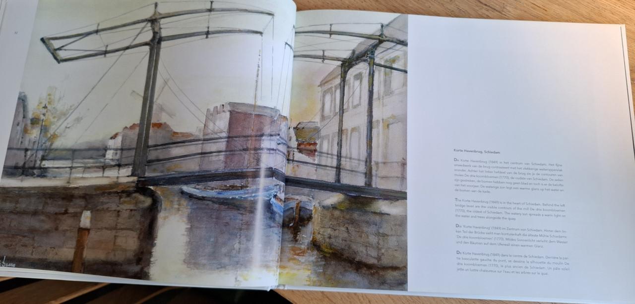 Land, Licht & Water, Holland in aquarel, door Arie Boers
