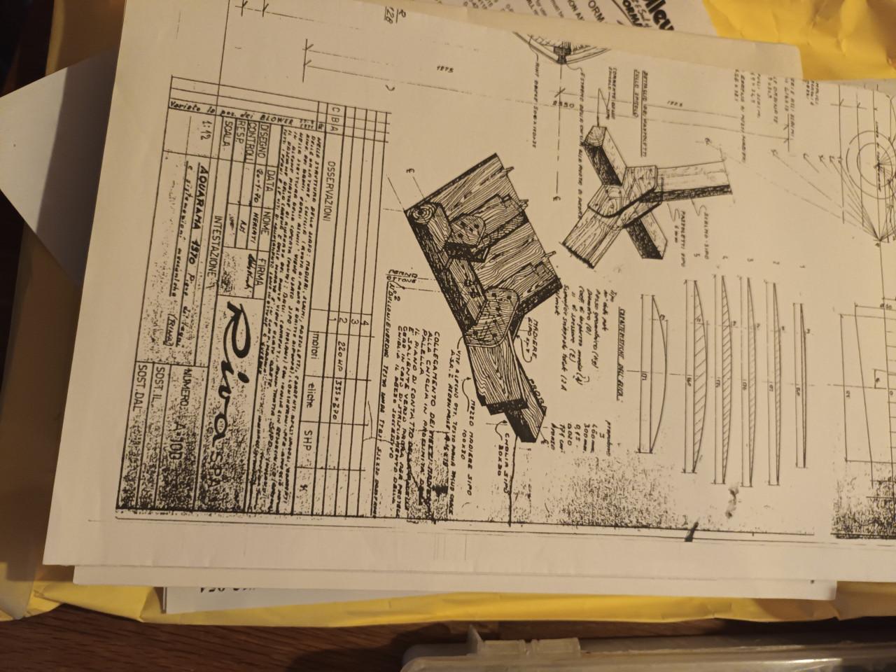 Diverse bouwtekeningen van boten