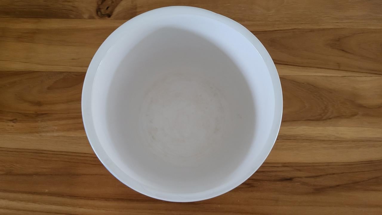 Bloempot keramiek wit / bloemen