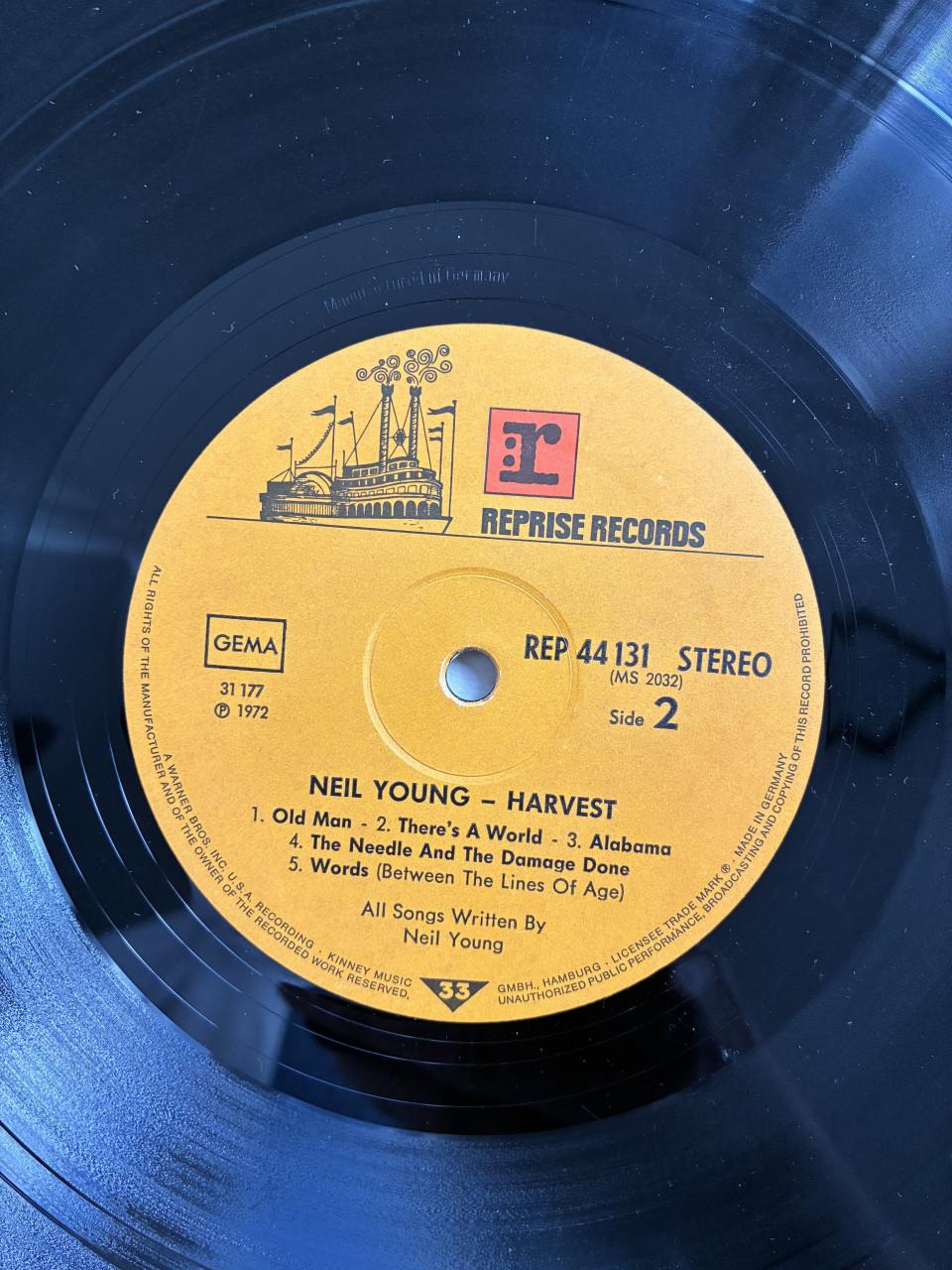 Neil Young LP 1972 De persing