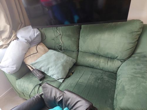 Bank 2 zits, groene kleur