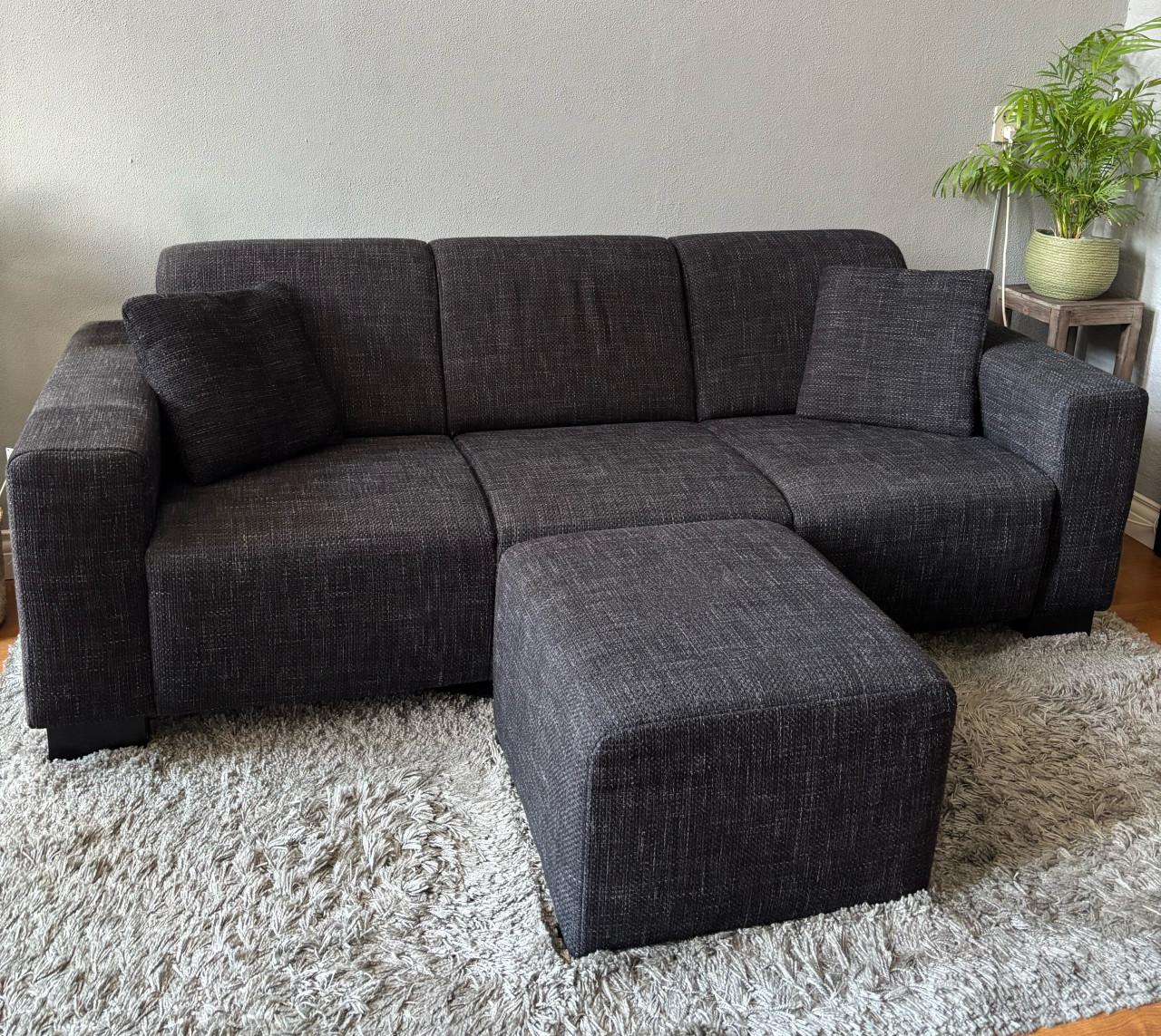 3zits bankstel met gratis hocker