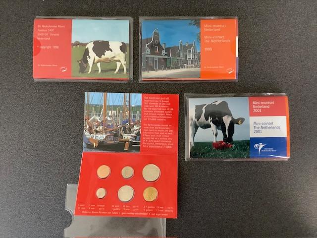 Nederland mini muntsets 1998 - 1999 - 2001.