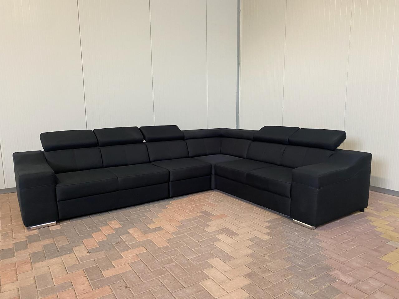 GRATIS LEVERING HEEL NEDERLAND Moderne Zwarte Stoffen Hoekbank