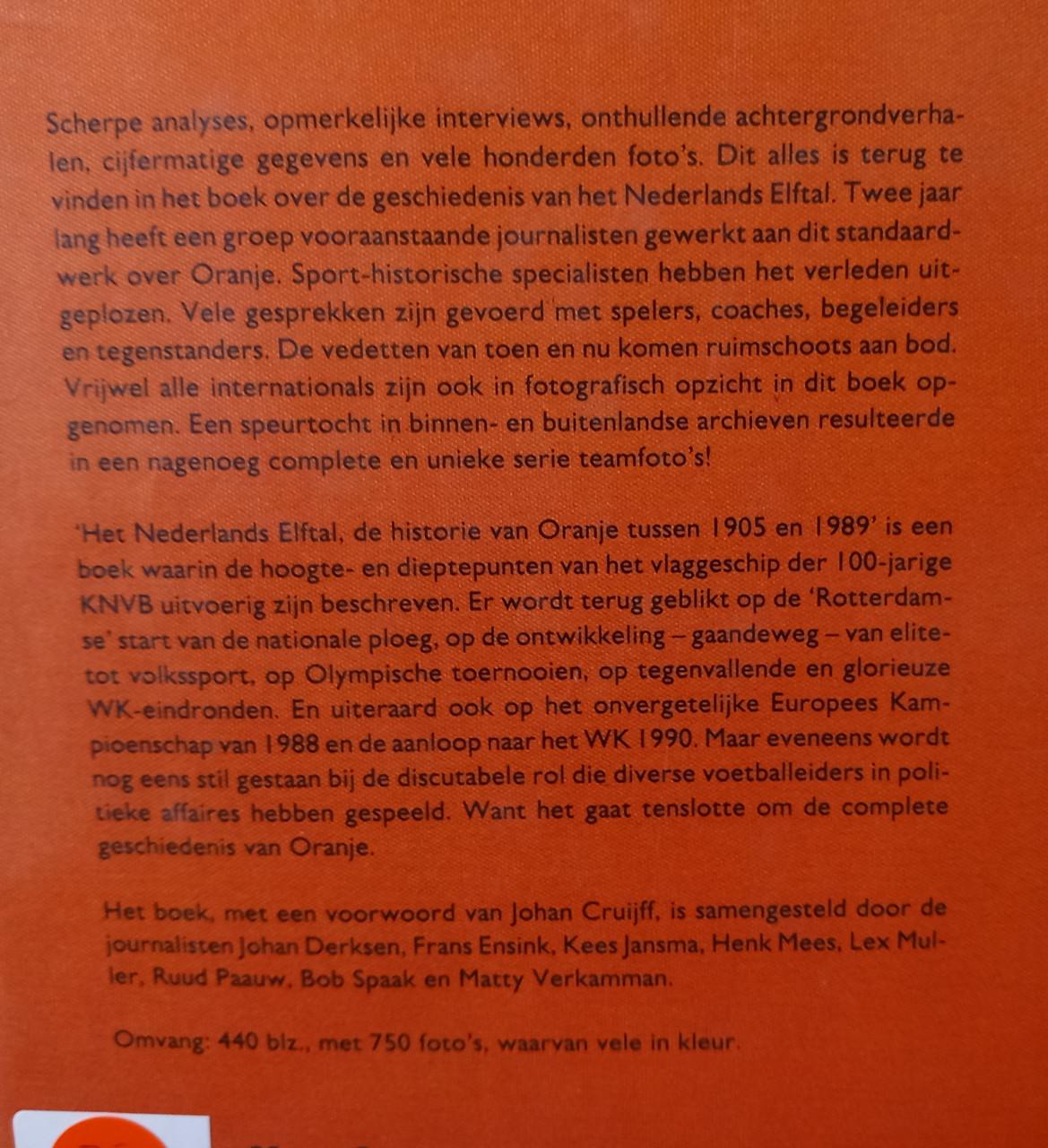 Het Nederlands Elftal 1905 - 1989