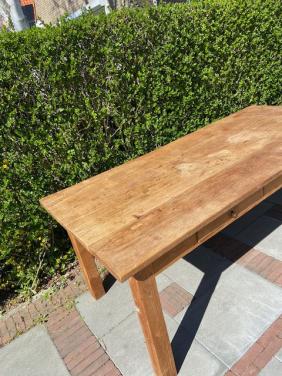 Massief teak houten eettafel