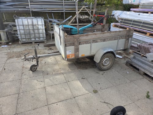 Enkelas aangangwagen