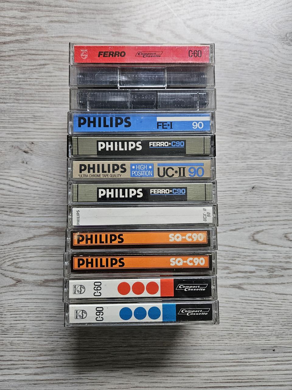 Philips cassettebandjes 12 stuks.