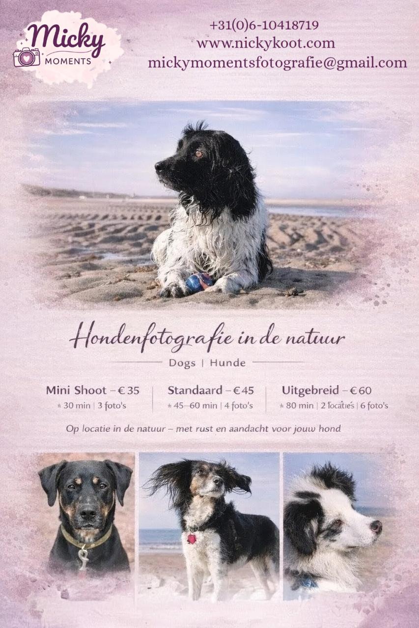 Honden fotoshoot