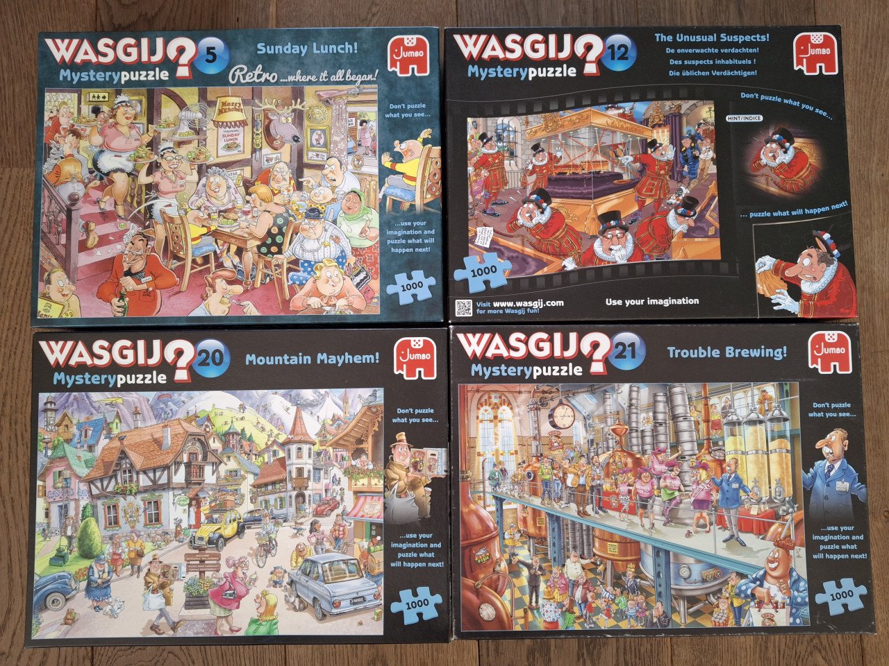 Veel WASGIJ en VAN HAASTEREN puzzels en anderen