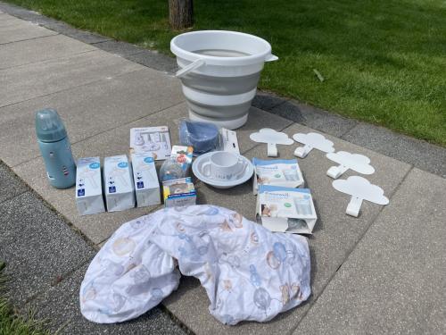 Groot baby uitzet pakket, heel compleet