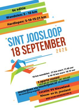 Sint Joosloop 18 sept 2026