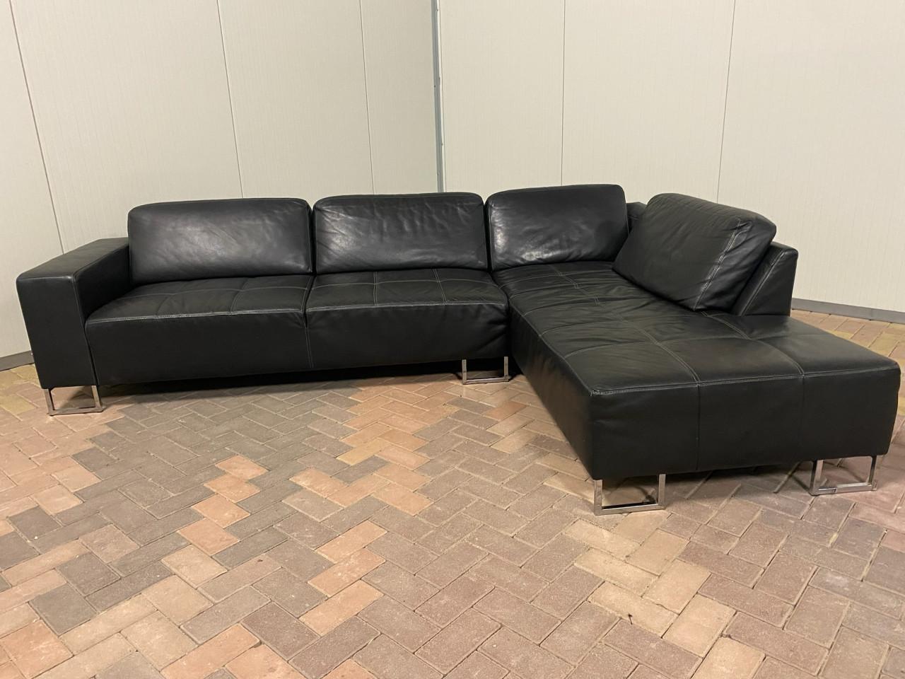 Piet Klerkx Grote Leren Hoekbank– Ruime Hoekcomfort-Gratis Levering NL