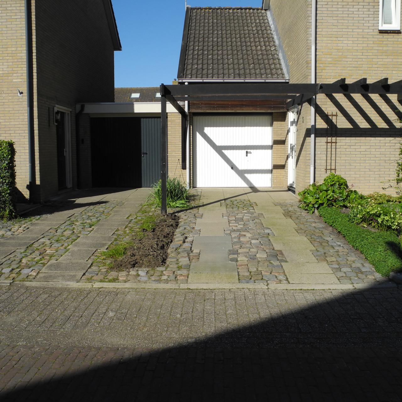 Bestratingsmateriaal van 2 opritten