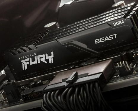 ZGAN Kingston DDR4 FURY Beast 2X16GB Totaal 32 GB 3200Mhz