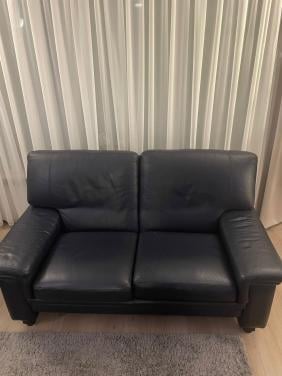 Gratis leren bank in goede staat