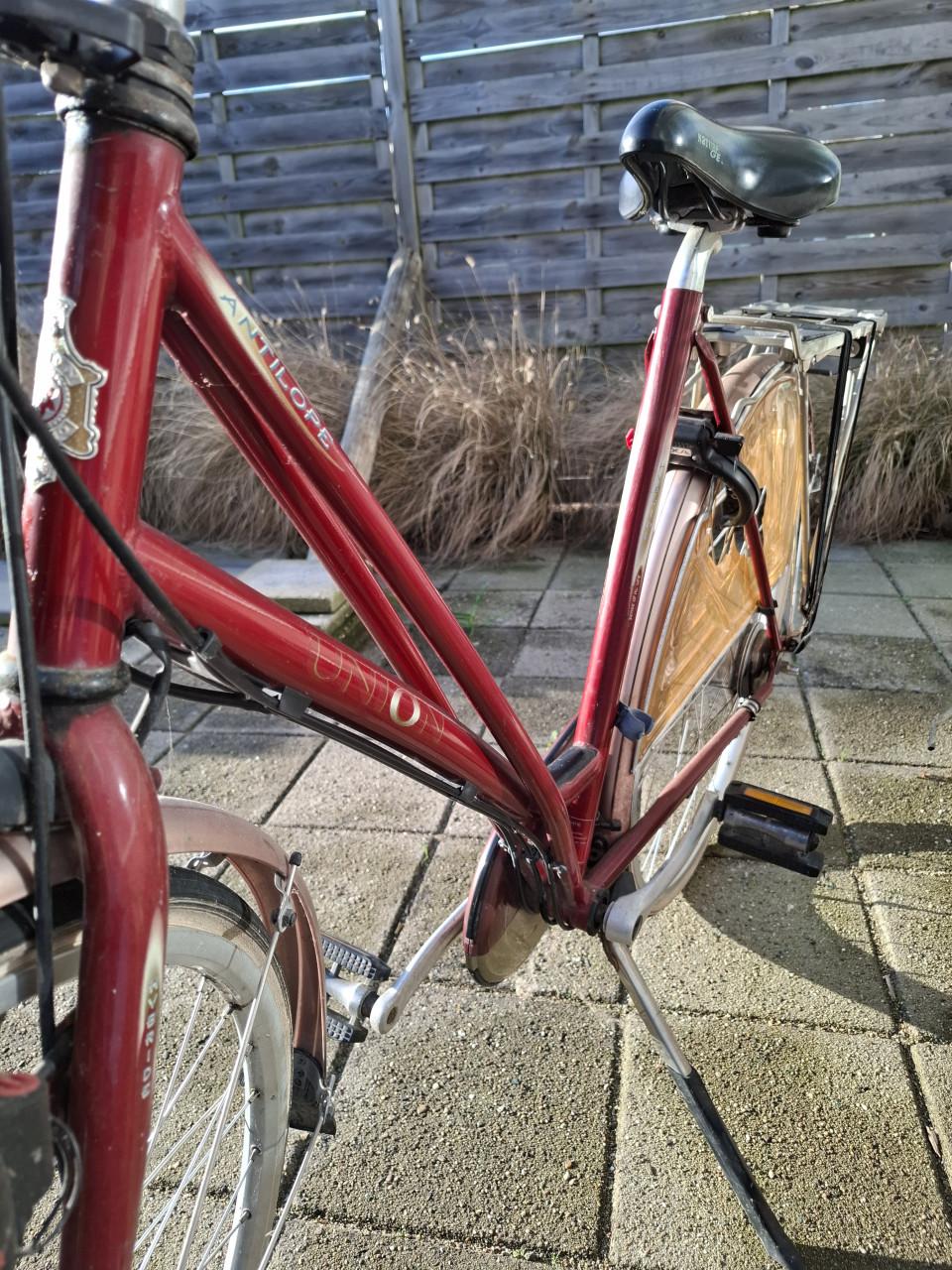 Damesfiets rood Union - Fiets