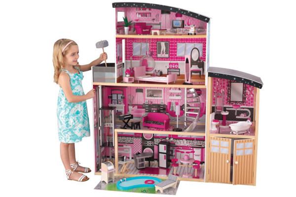 Kidcraft sparkle mansion barbiehuis poppenhuis