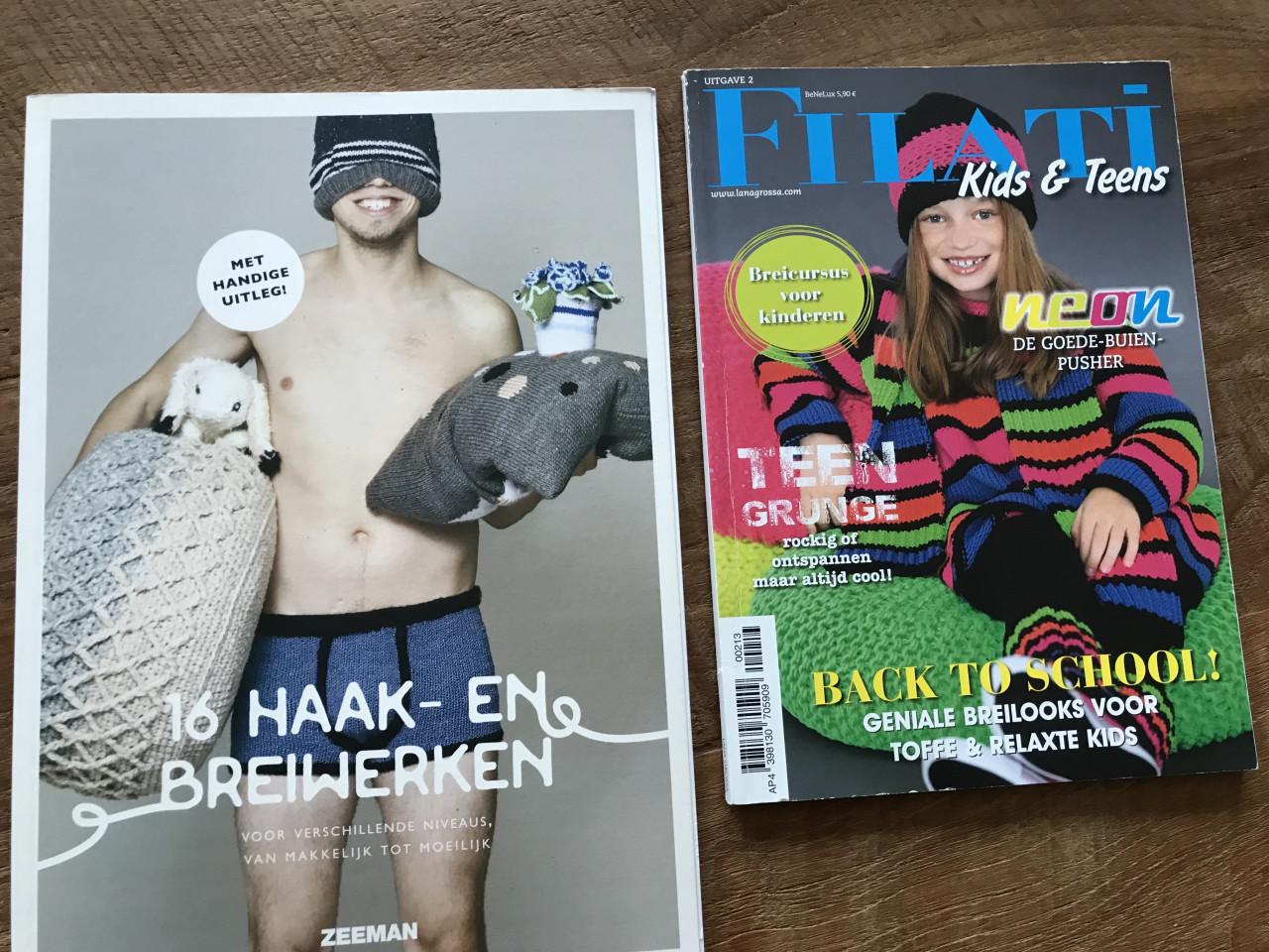 Diverse haak en brei bladen